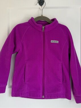 Columbia Girls' Magenta Fleece Jacket